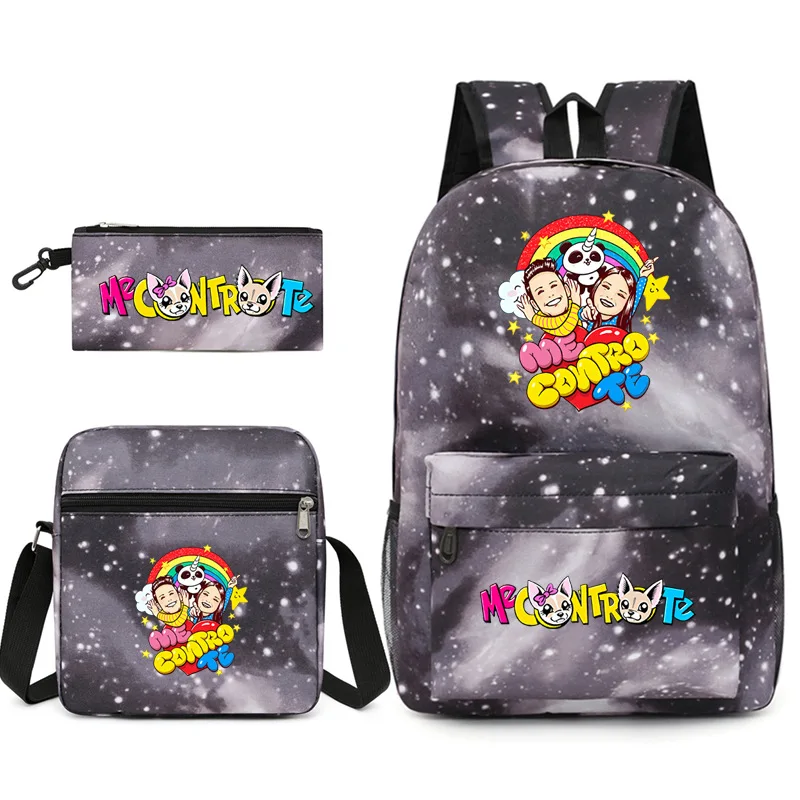 

Cartoon Novelty Cool Me contro Te Print 3pcs/Set pupil School Bags Laptop Daypack Backpack Inclined shoulder bag Pencil Case