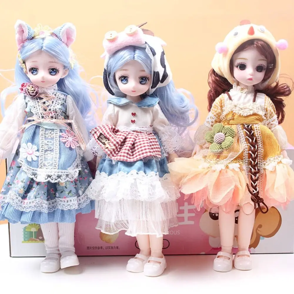 Multiple Movable BJD Dolls and Clothes Attractive Eyes Removable Joint 30cm 1/6 BJD Dolls Butterfly Wing Colorful