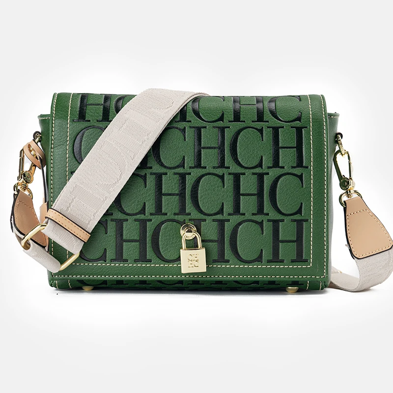 حقيبة كروس بتصميم متخصص من CH مطبوع عليها حروف عالية الجودة للسيدات حقيبة نسائية أنيقة على الطراز الكلاسيكي #4