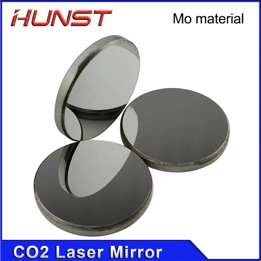 HUNST-Laser Reflective Molibdênio Lente, Gravação e Máquina de Corte, CO2, Espelho Mo, Diâmetro 20mm, 25mm, 30mm, 3 peças por lote