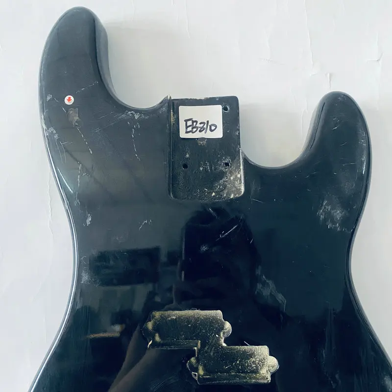 EB810 4 Strings Electric Bass Body Solid Wood for DIY Replace PB Pickups Right Hand Black Color