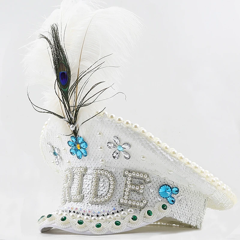 cappello-militare-bianco-spike-captain-cap-per-donna-uomo-cappello-da-soldato-hen-do-hat-festival-festa-di-compleanno-cappello-feather-party-wedding-hat
