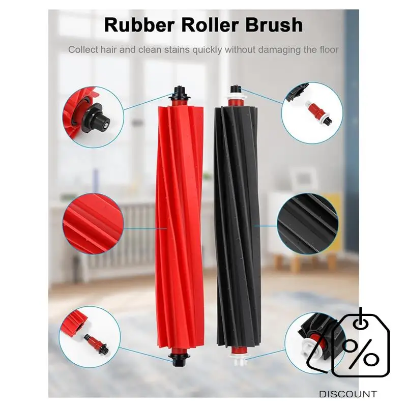 ABKR-For Roborock S8 Maxv Ultra Robot Vacuum Cleaner الملحقات: الفرش الرئيسية، المناديل، الممساحات الجانبية، المرشحات، مجموعة أكياس الغبار