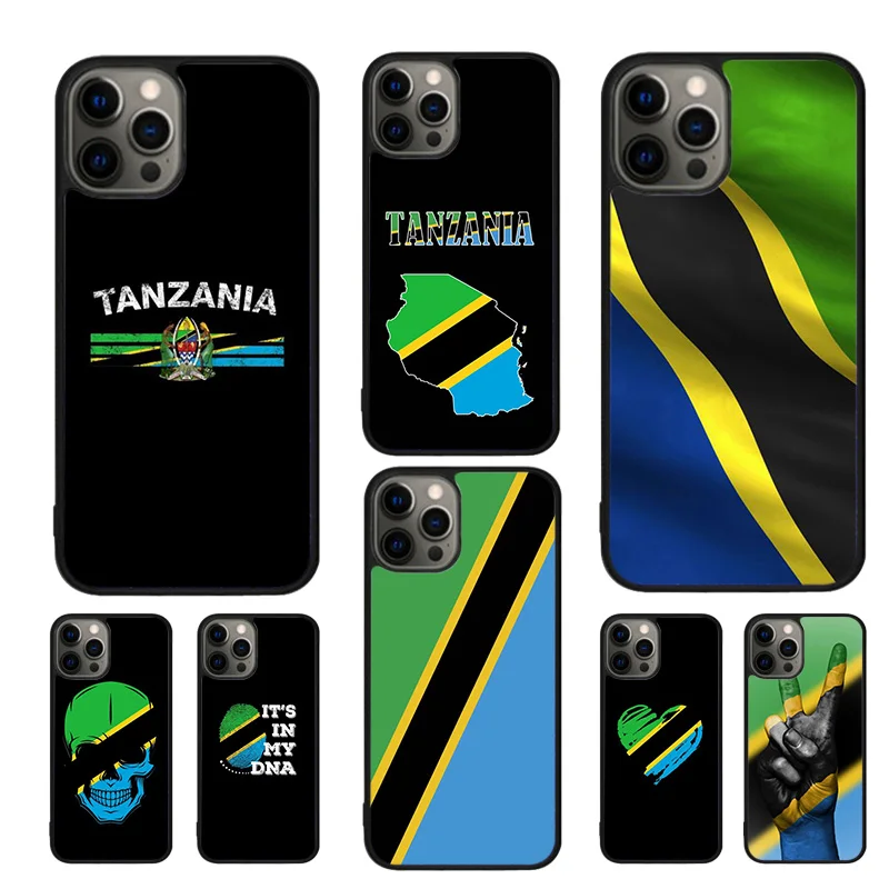 Tanzania Flag Coat Of Arms Phone Case For iPhone 16 15 14 11 12 13 mini Pro  XR XS MAX Plus coque Cover Shell