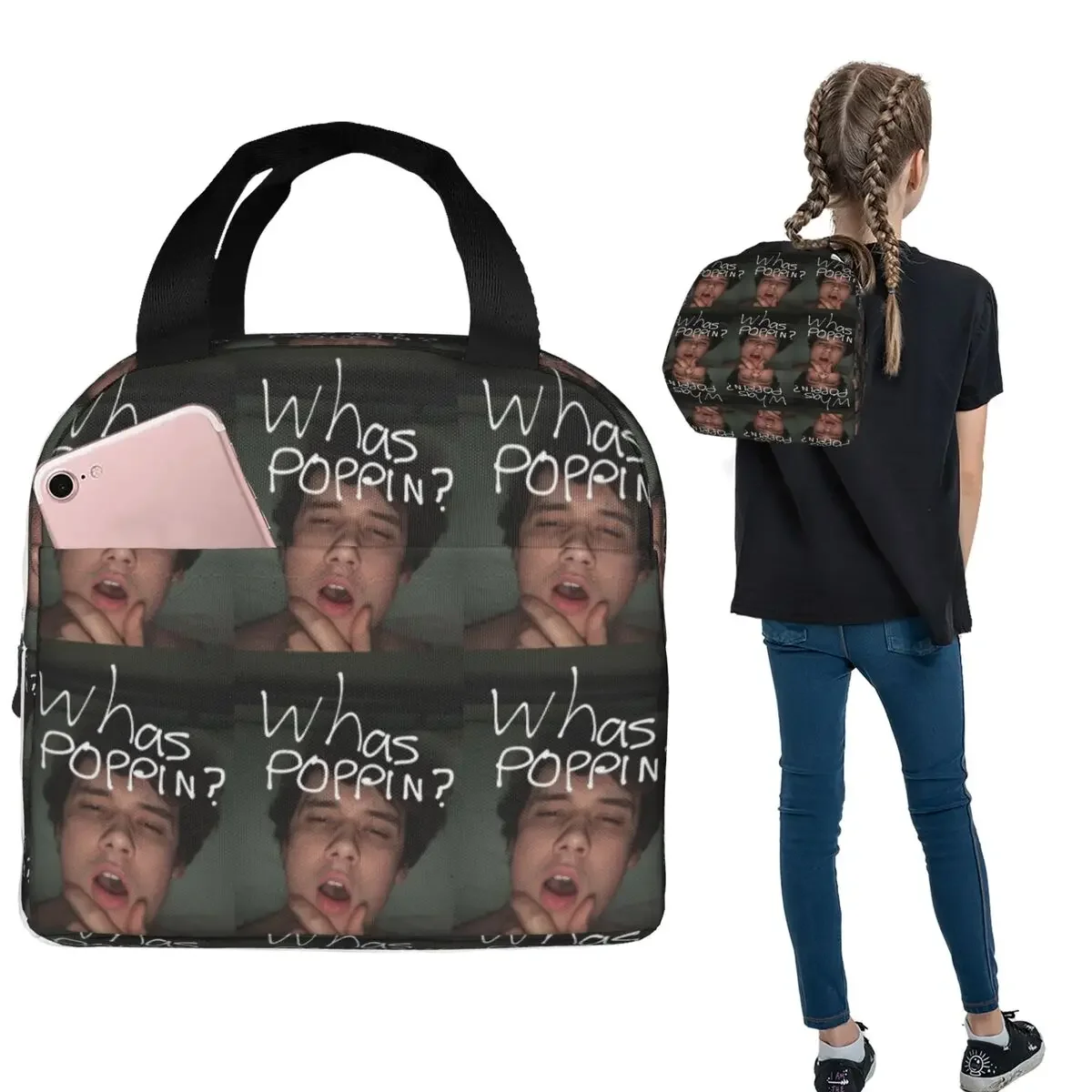 Wilbur Soot isolierte Lunchtasche für Damen und Kinder, tragbare Lebensmittelboxen, Thermo-Lunchbox-Tragetasche