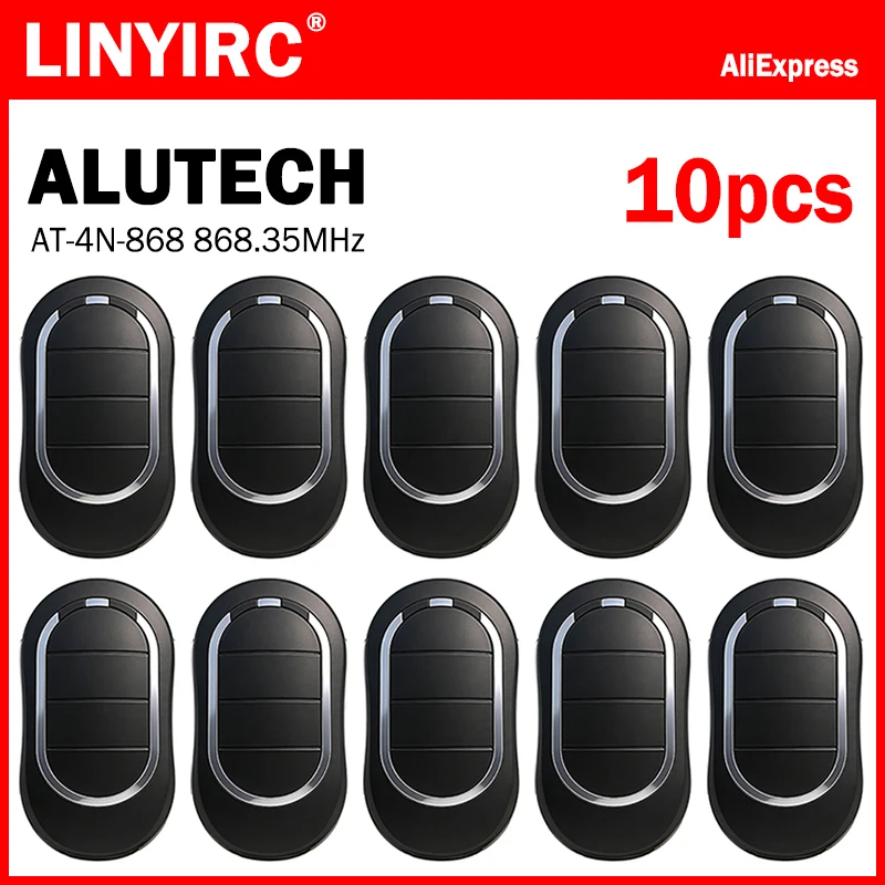 New ALUTECH AT-4N 868.350MHz Remote Control ALUTECH AT-4N-868 Garage Door Remote Control 868MHz 4CH Gate Opener Hand Transmitter