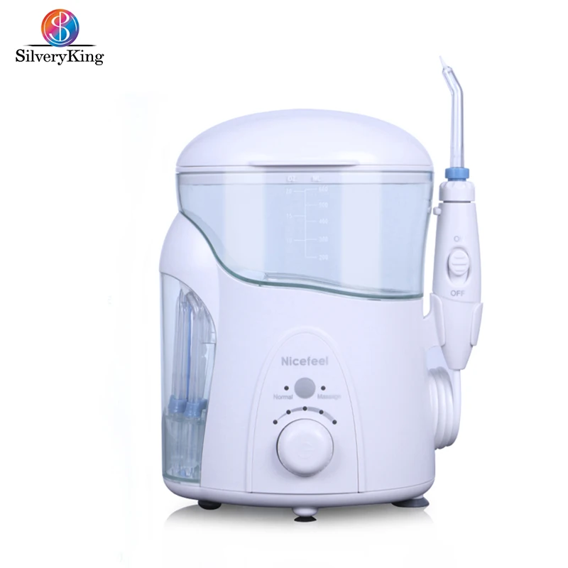 600ml Oral Irrigator Electric Dental Cleaner 10 Adjustable Pressure Water Flosser Tooth Whitening Jet with 7 Nozzles for Home