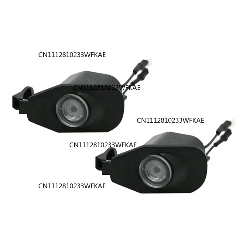 #361Q For ford Mustang 2013-2022 LED Side Puddle Laser-Rearview Mirror Puddle Welcome Courtesy Logo Lights (Black)