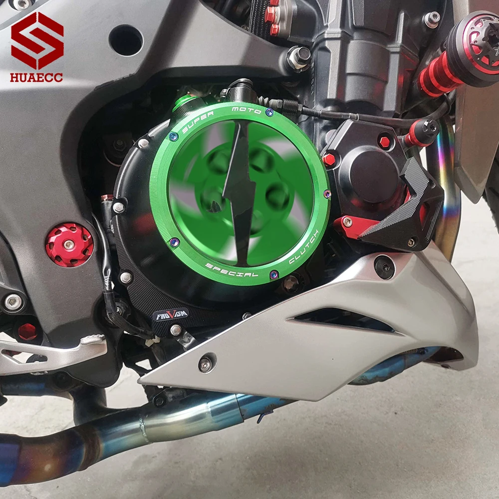 CNC Z1000 واضح غطاء القابض مخلب لوحة الضغط لكاواساكي Z 1000 2010 2011 2012 2013 2014 2015