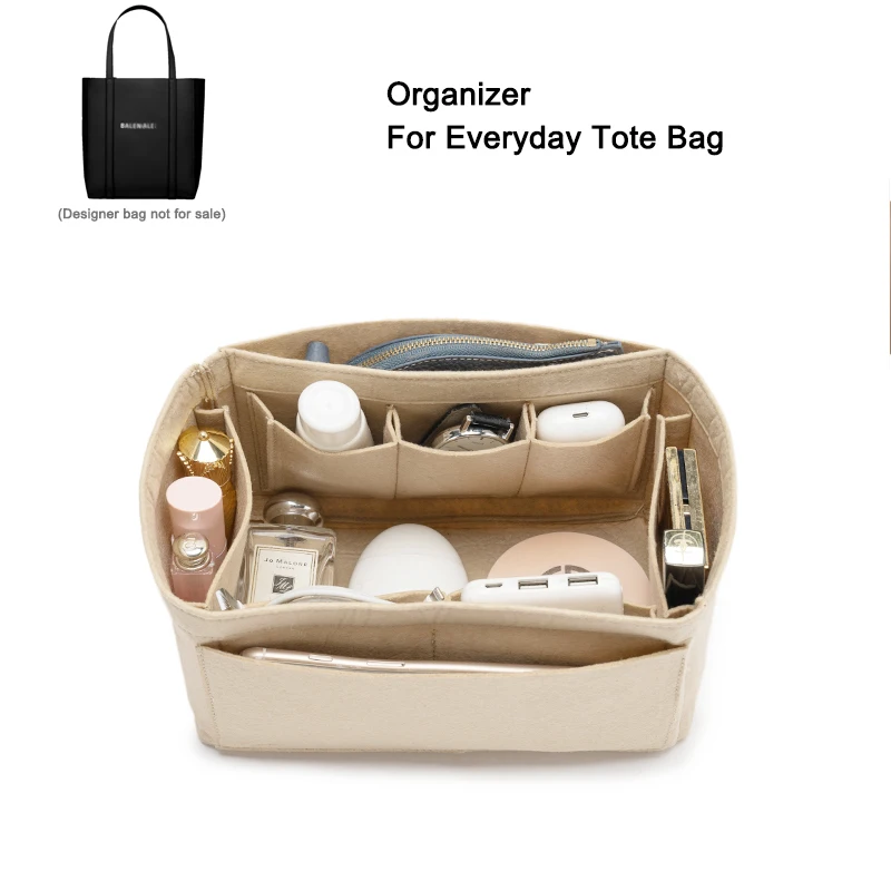 Bag Insert Organizer For Everyday Tote Bag XXS XS S. Liner For Classical Handbag , Accept Custom Size Color Inner Structure