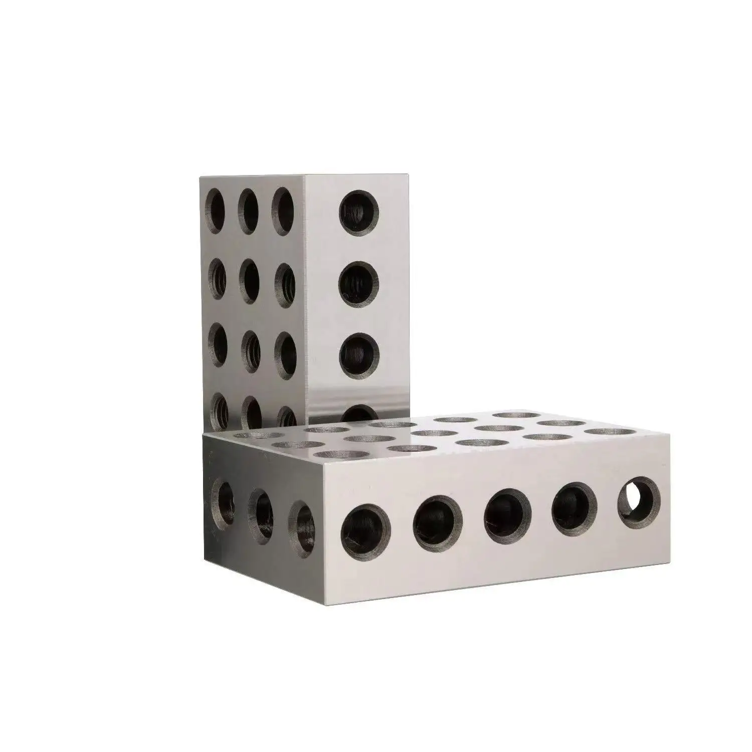 Imagem -04 - Blocos de Precisão de Aço Temperado 123 Blocos 0.0001 Precisão Combinado Machinista 123 Ferramenta de Trituração 23 Furos 255075 mm Bloco 2pc