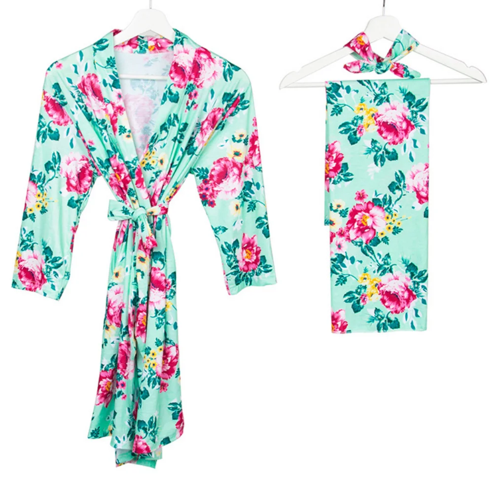 

Spring&Autumn Long Sleeve Women Postpartum Robe Newborn Baby Wrapped Towel Suit Pregnant Mother Pajamas Gift For Puerpera Women