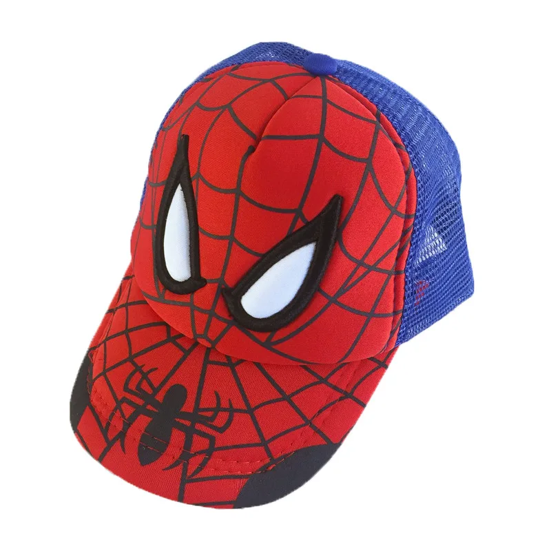 Disney Spiderman Baseball Cap For Boys Girls Baby Baseball Caps Cartoon Mesh Summer Breathable Sun Hat Children Hip Hop Hats