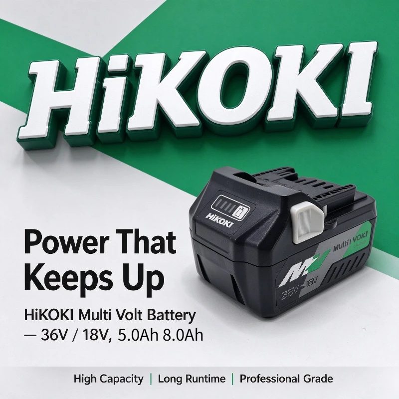 HiKOKI BSL36A18 5.0Ah Lithium Battery,Shock‑Resistant Outer Shell, Smart BMS Protection, Built for HiKOKI Site Brushless Tools