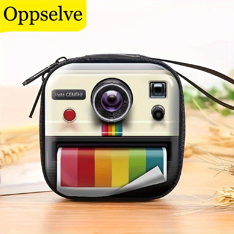 Cute Coin Wallet Purse Earphone Storage Bag Creative Retro Tinplate Square Purse Key Case Headphone Bag Earphone Pocket