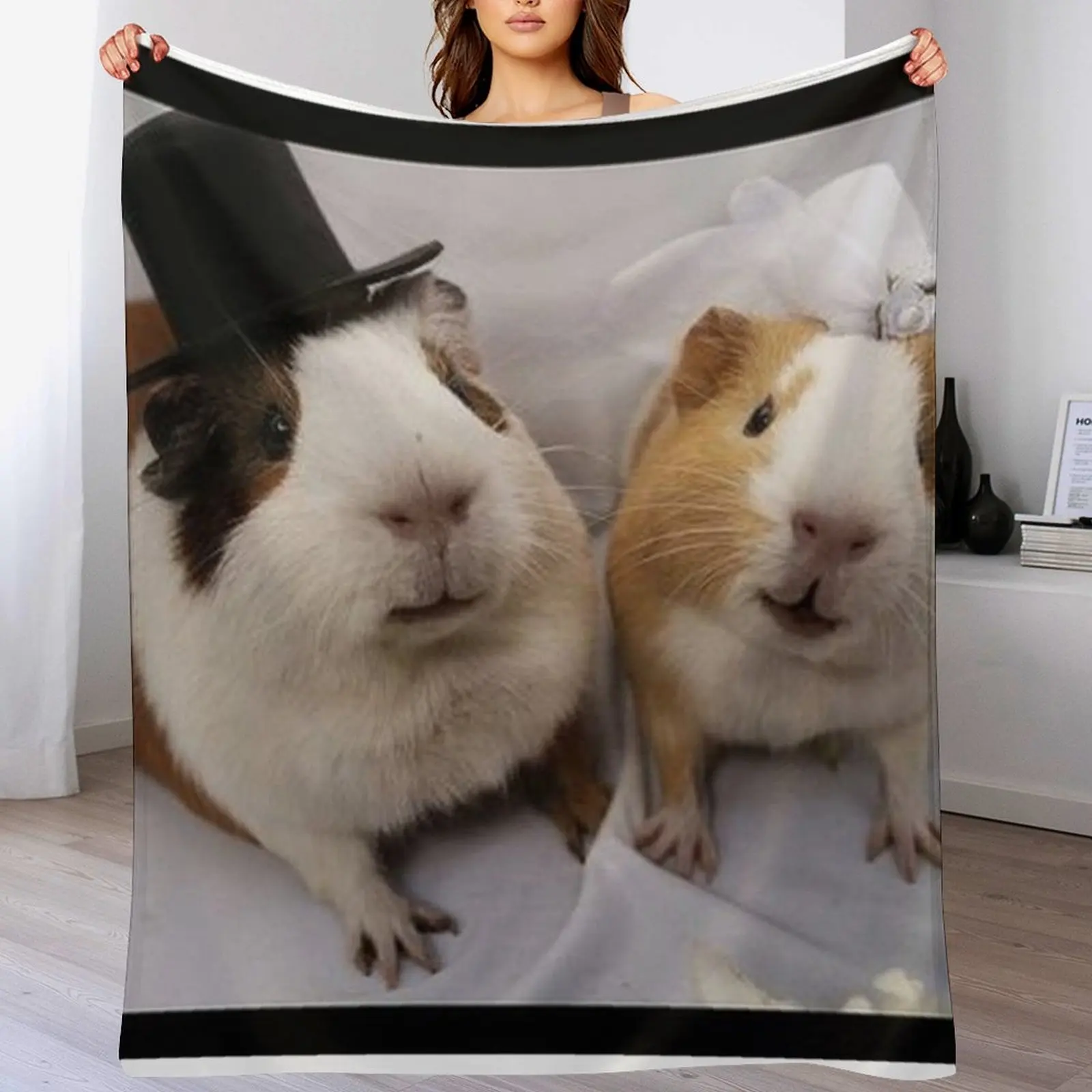 Guinea Pig a?? Cavy Collection a?? Model 21 Throw Blanket Durable Warm Blanket for Daily Home Use