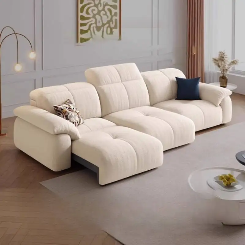 Designer White Electric Recliner Sofa Full Size Lazy Living Room Electric Recliner Sofa Apartments Relax Relaxsessel Furniture