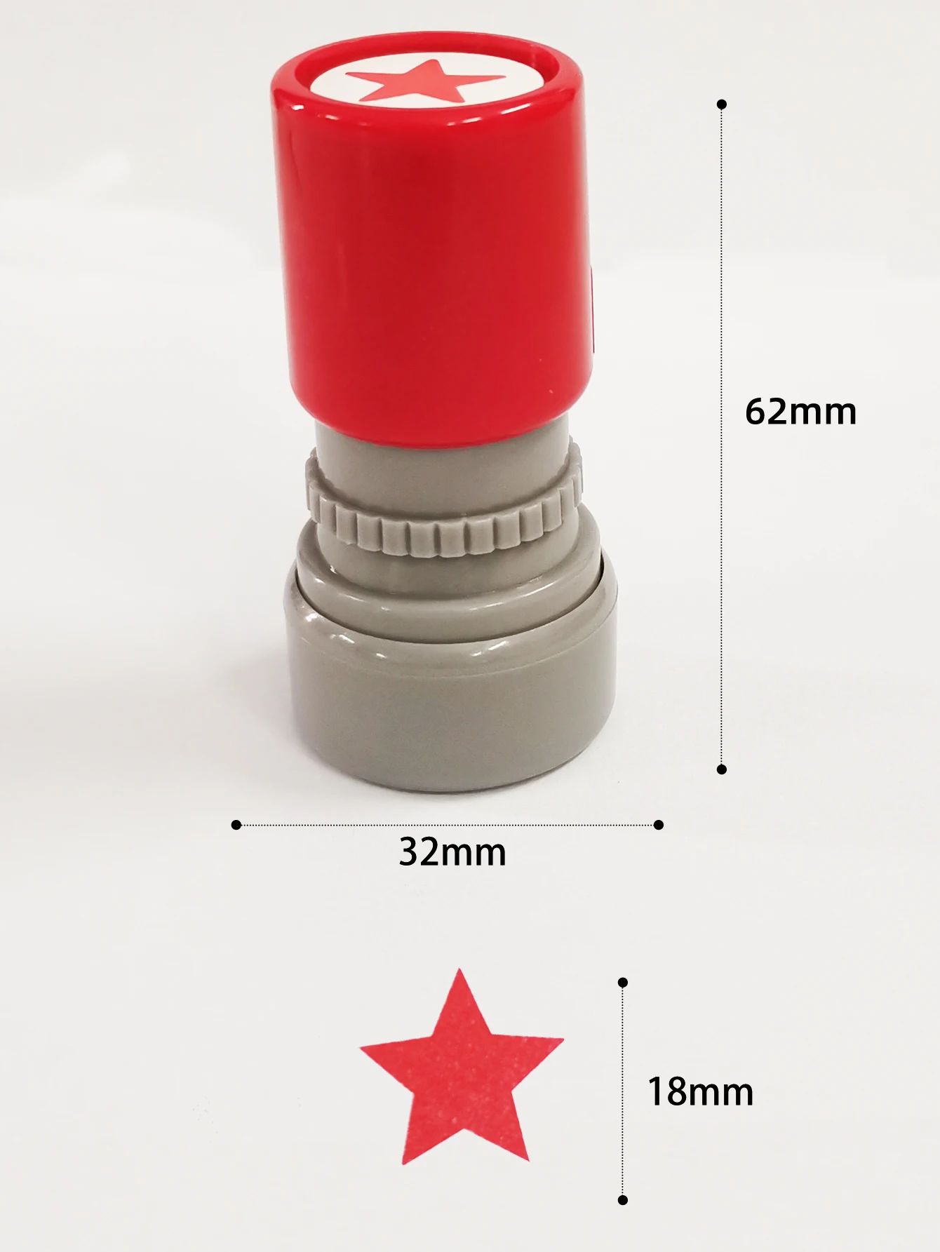 Red five-pointed star stamp encourage children teaching stamp Award stamp automatic ink school teachers family use