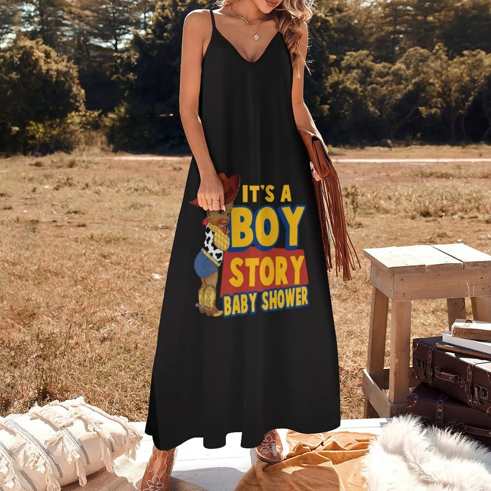 its a boy story Sleeveless Dress Long dresses dresses for woman Dress