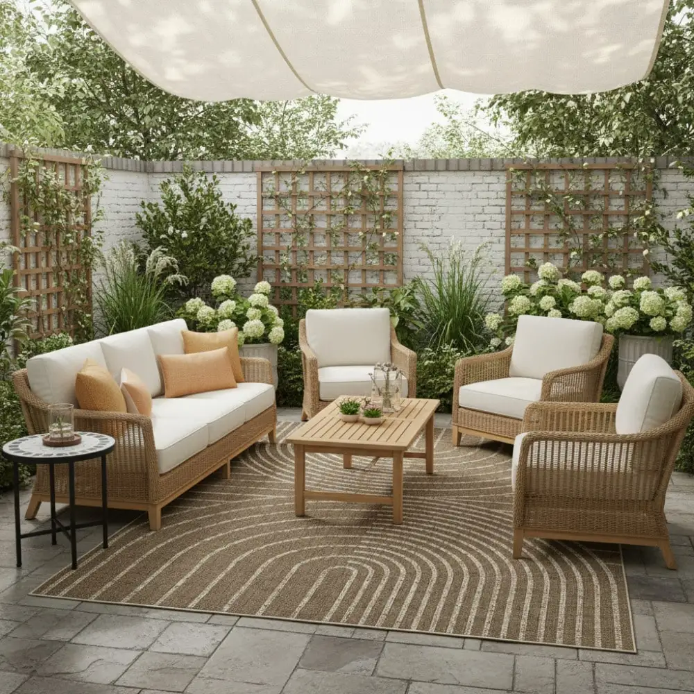 

Современный геометрический ковер из джута, легко моющийся, мягкий, нескользящий, не линяет, для использования в помещении и на улице, для патио и гостиной.