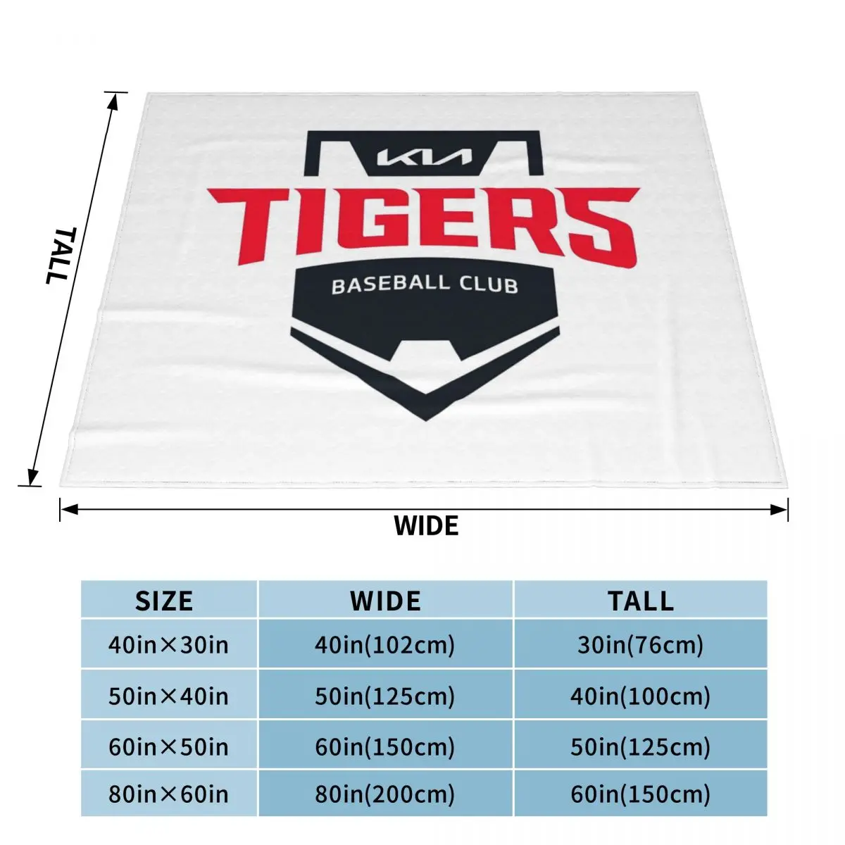 Kbo Kia Tigers Baseball Lover Sport Blanket Velvet Textile Decor Multi-function Soft Throw Blanket for Home Office Rug Piece