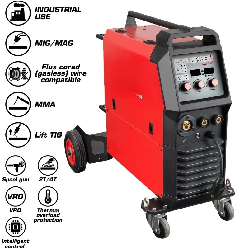 MIG-250T Technology Multi Function MIG/MAG MMA TIG Flux Cored Wire CO2 Gas MIG Welder Inverter Welding Machine 16