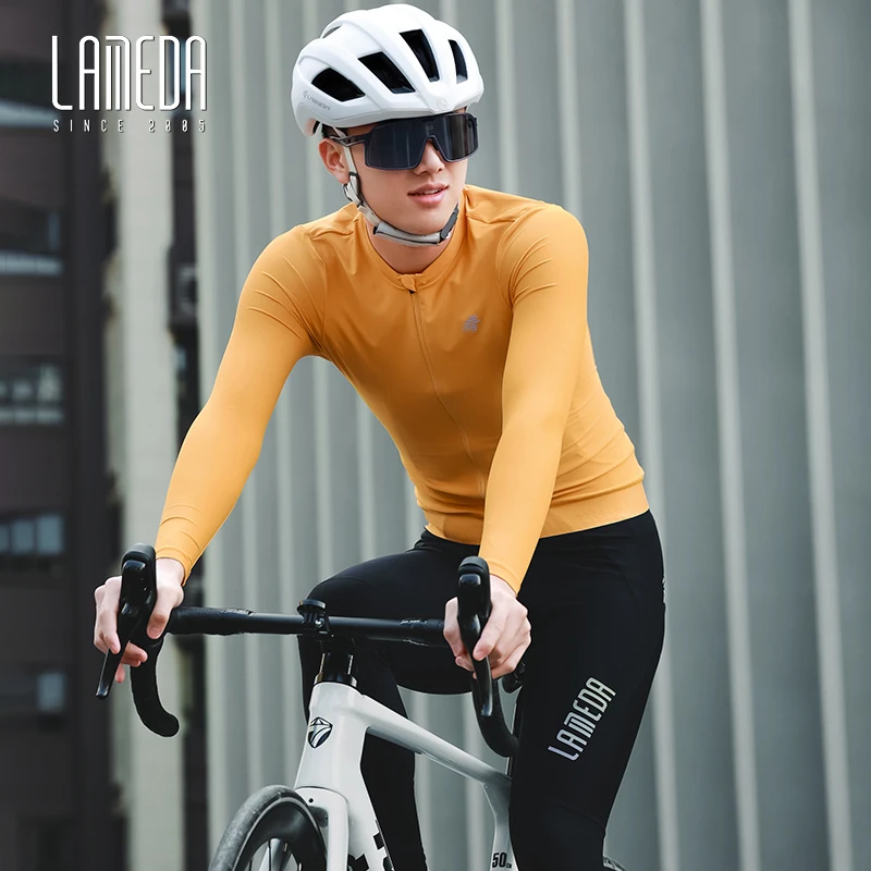 

LAMEDA New Cycling Jersey UPF50+ Spring Summer Men's Breathable Thin Long Sleeves MTB Road Bike Professional Cycling Clothing Bi