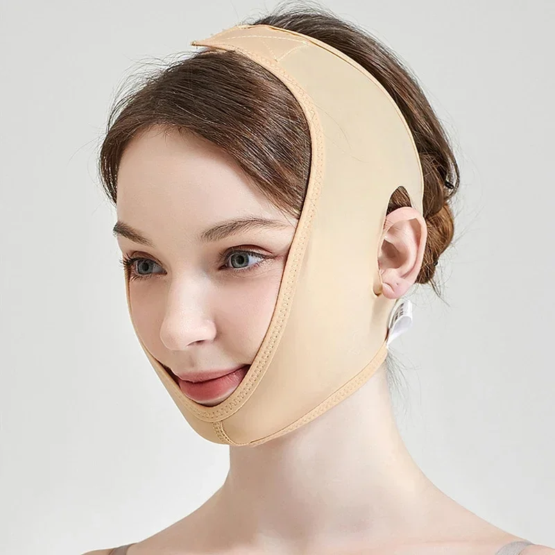 Mulheres emagrecimento queixo bochecha magro levantar máscara v rosto linha cinto anti rugas cinta banda ferramenta de beleza facial rosto emagrecimento bandagem