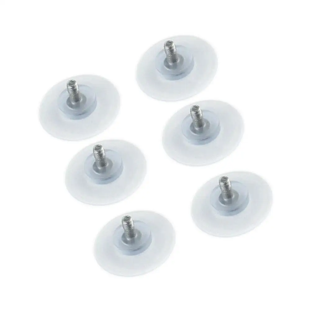 

6pcs Furniture Suction Cups Glass Desk Mounts AntiCollision PVC Rubber Base Adjustable Height Home Decor Projects