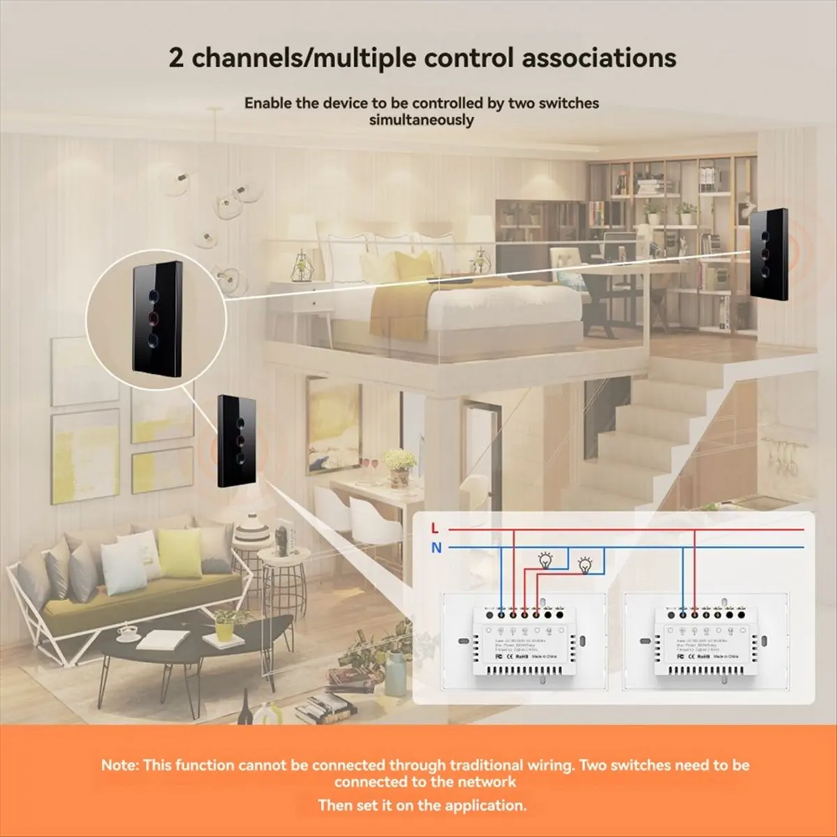 Nices Tuya WiFi Smart Touch Switch 110-240V 2.5D Concave Style Zigbee3.0 Signal Repeater Work with Alexa Google Home 3 Gang