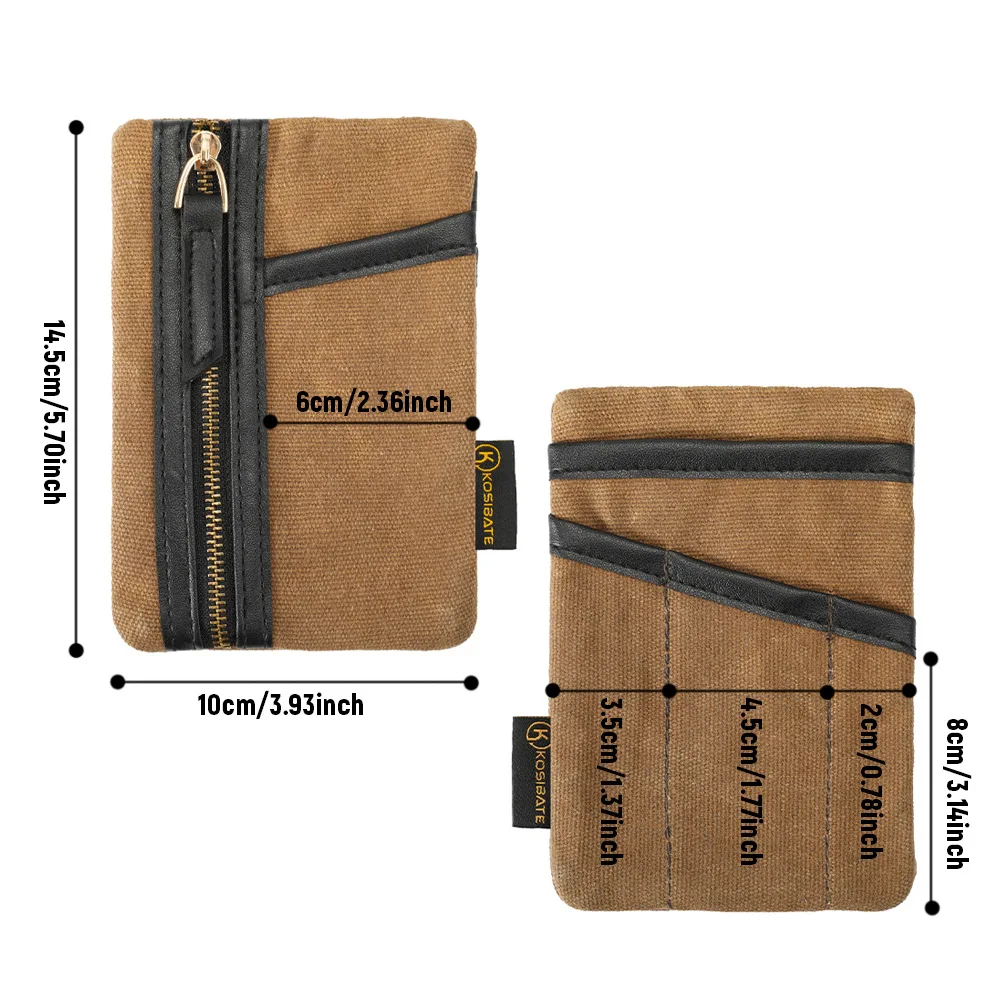 EDC Tools Wallets Pocket Diseño multicompacto para monedas, tarjetas, llaves y herramientas EDC Cartera táctica