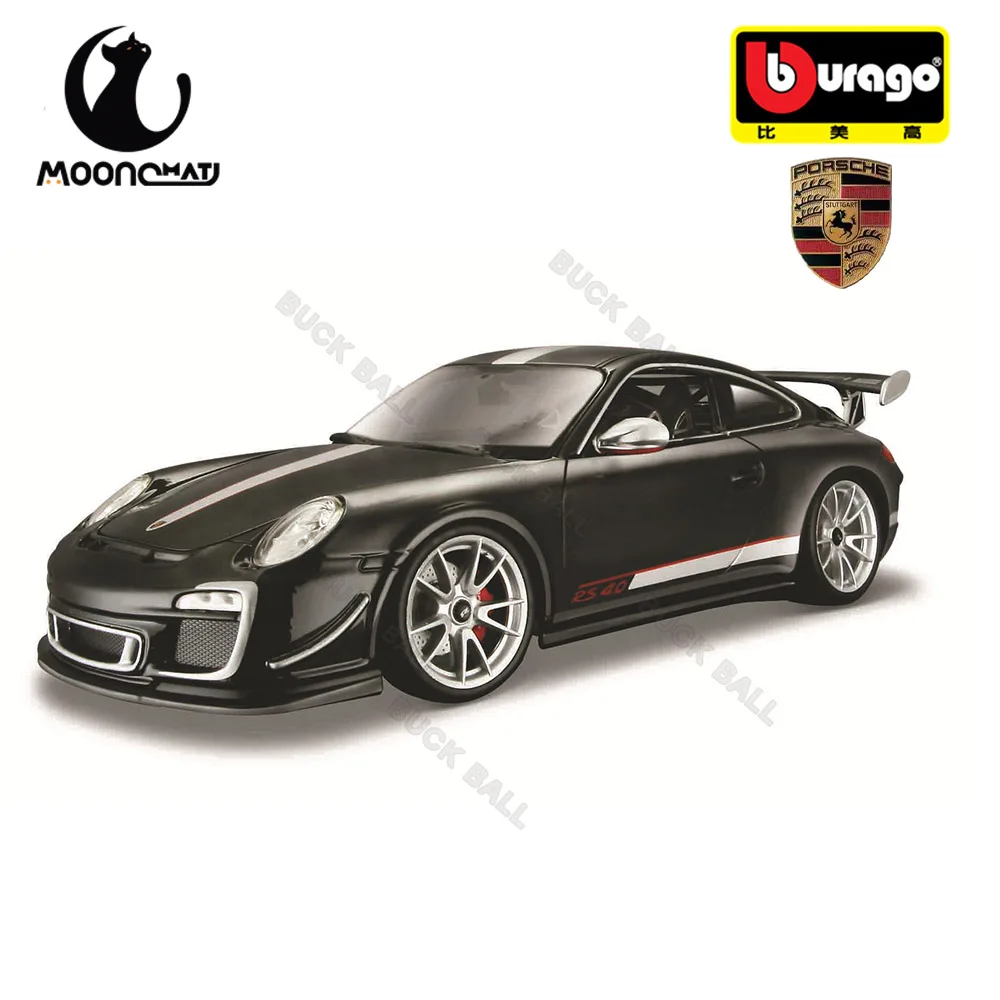 New Bburago 1:18 Porsche 911 GT3 Alloy Miniature Porsche 911 GT3 RS 4.0 Diecast Model Le Mans Toy Collection Gift