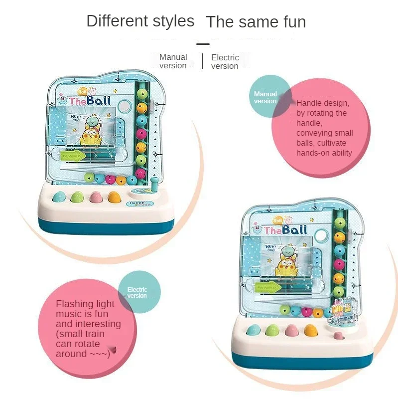 Puzzle edukacyjne Montessori Rolling Ball Toy Interaktywny automat do gier dla rodziców i dzieci Idealny prezent na Dzień Dziecka