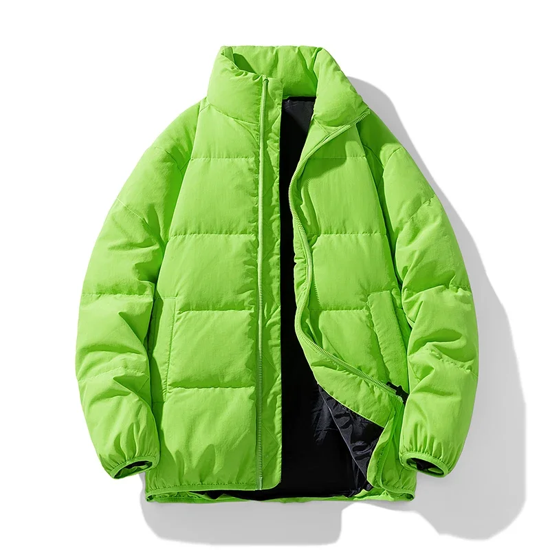 Duck Velvet Thick New Causal Stand Collar Fashion Loose Outdoor Jacket Autumn Winter Male Warm Clothes Windproof Waterproof Coat