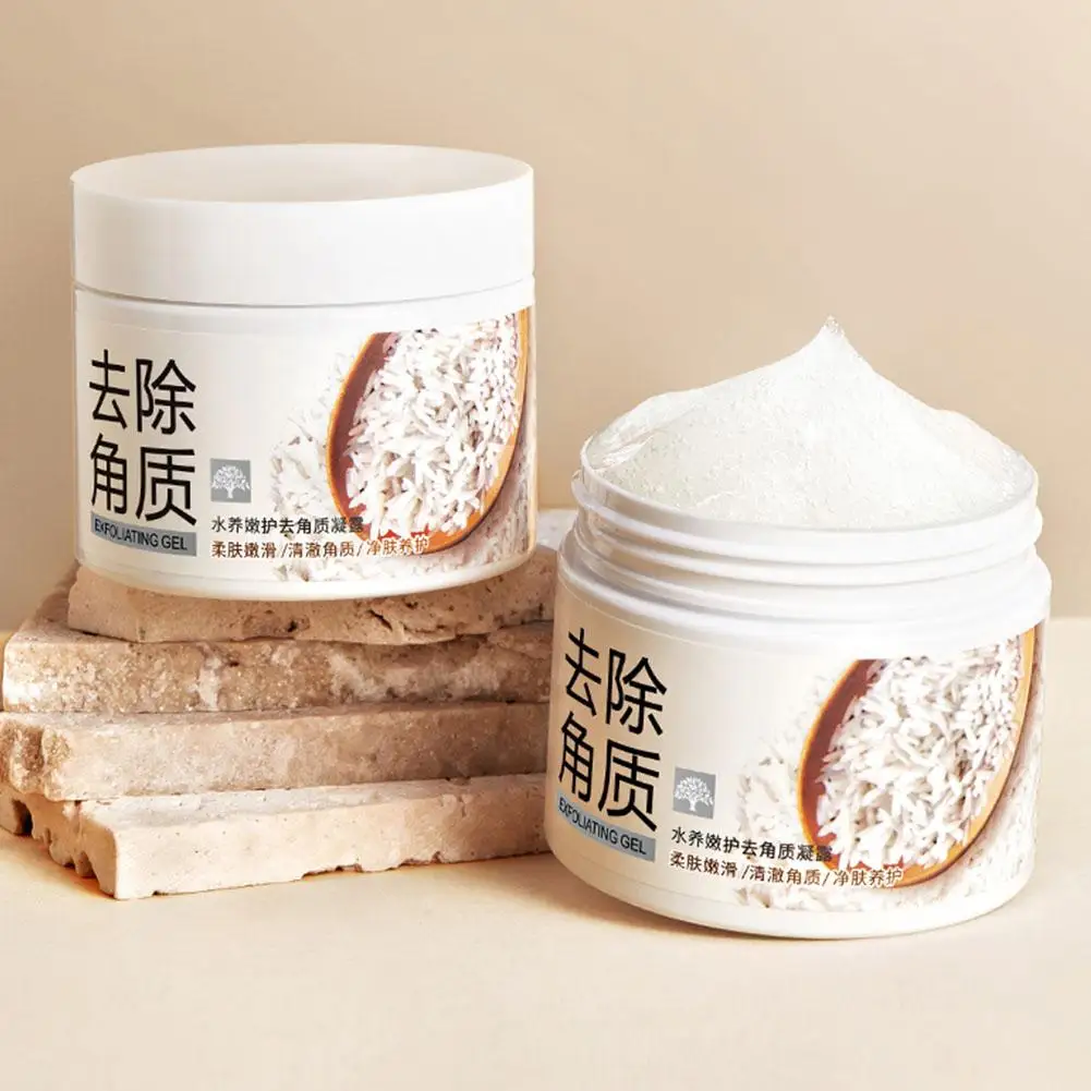 Rice Mild Exfoliating Gel Moisturizing Nourishing Skincare Skin Face Scrub Facial Facial Exfoliants Care Cream H5B2
