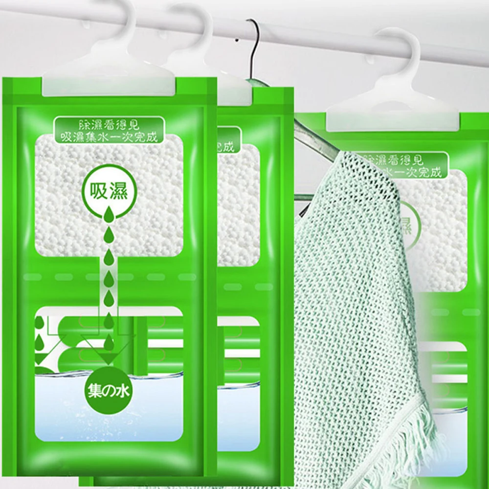 

Drying Agent Hygroscopic Anti Mold Desiccant Bags New Hanging Wardrobe Hanging Moisture Bag Closet Cabinet Wardrobe Dehumidifier