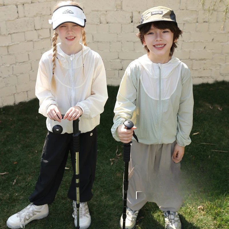 

Summer New Loose Lightweight Casual Jacket for Boys and Girls, Outdoor Sports Sun Protection Clothing