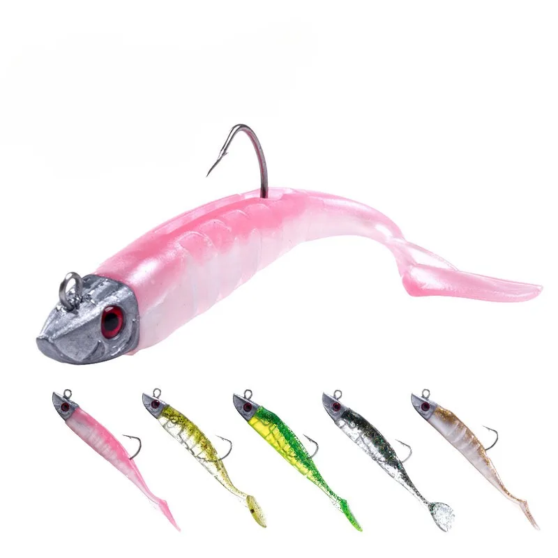 

Jigging Head Soft Silicone Bait Wobblers 9cm15g 11cm 25g Sea Fishing Soft Lures Swimbait Peche For Bass Pike Leurre