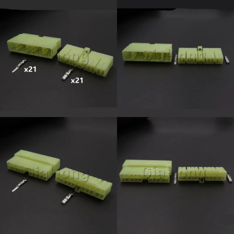

1 Set 21 Ways 172510-1 172501-1 AC Assembly Automobile Electric Wire Unsealed Socket Car Male Female Docking Connector