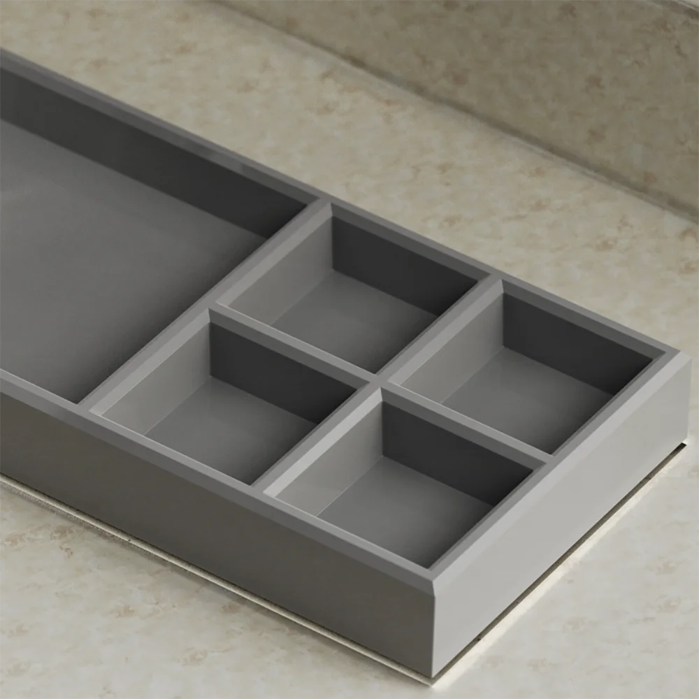 Silicone Mold for Rectangular Cement Tray, Jesmonite Bathroom & Living Room Organizer, Stylish & Functional