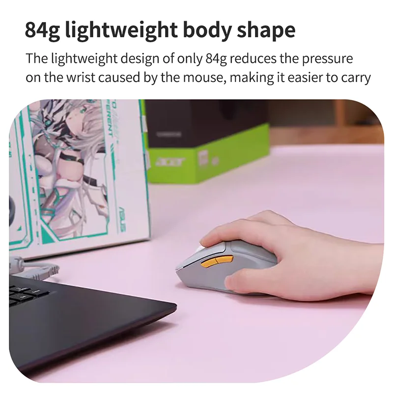 فأرة صامتة قابلة لإعادة الشحن من Acer ، ماوس مكتب منزلي لأجهزة الكمبيوتر المكتبية ، كمبيوتر محمول ، كمبيوتر لوحي ، كمبيوتر شخصي ، بلوتوث ،