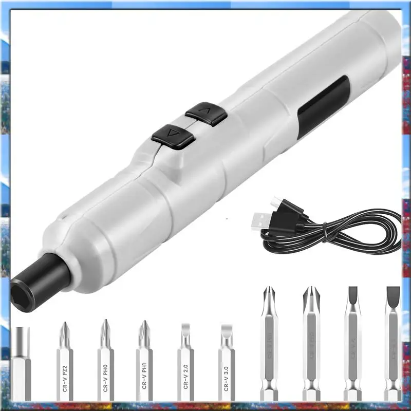 

Top Deals Electric Screwdriver 3.6V Small Cordless Screwdriver, USB Fast Charge Screwdriver Kit, Pen-Sized Mini Screwdriver