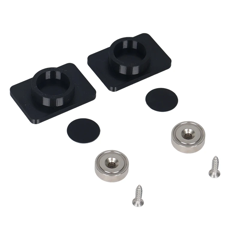 1 Set Universeller, starker magnetischer Kennzeichenhalter mit Befestigungsschrauben, schwarzer Kennzeichenhalter für Auto, Wohnmobil und Wohnwagen. – Detail 7