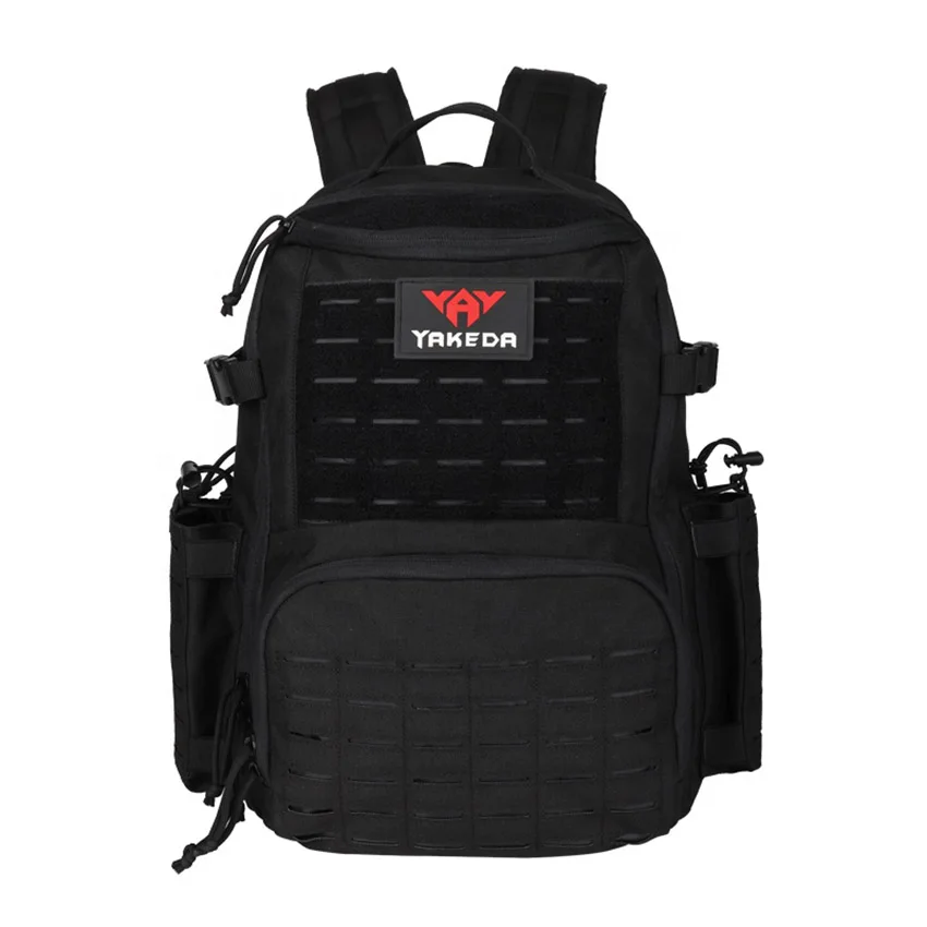YAKEDA 1000D Polyester  Backpack Laser MOLLE Water Scratch Resistant 50L Large Capacity  Hiking Mountain Bag