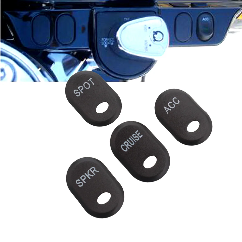 Motorcycle Hand Control Switch Cap Button Cover For Harley Davidson Touring Road Glide Electra Glide Street Glide Accessories