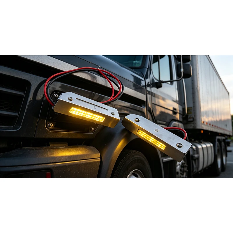 

RC 1/14 Pedal Lamp LED Width Indicator Light Foot Socket Light for Tamiya for SCANIA VOLVO Tractor Truck Tripper DIY Parts