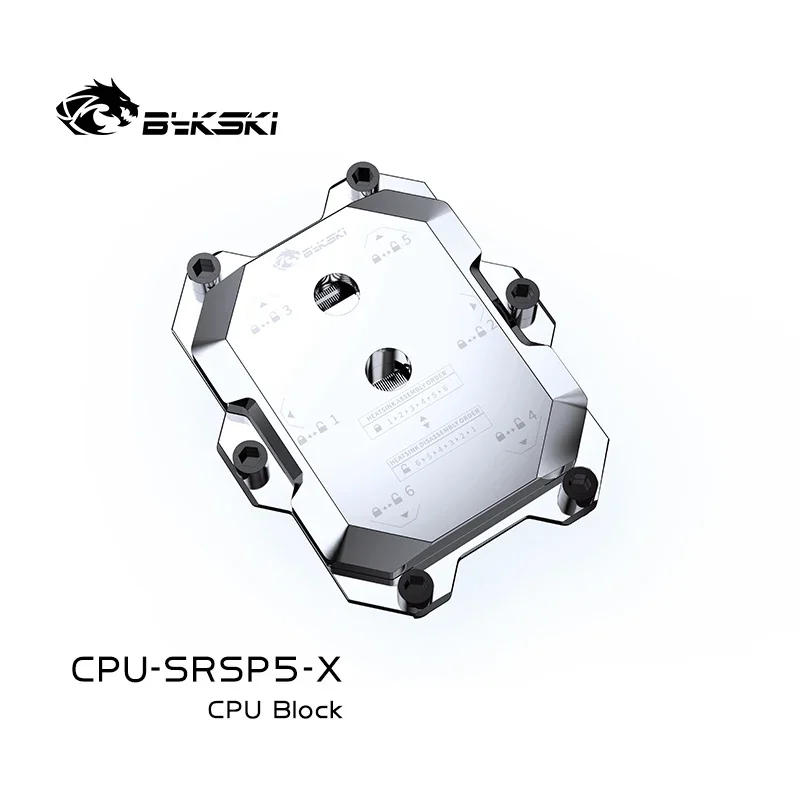 Bykski CPU-SRSP5-X CPU Water Block For AMD SP5  All-Metal Liquid Cooling Block Server AI Cloud Computing Radiatoer