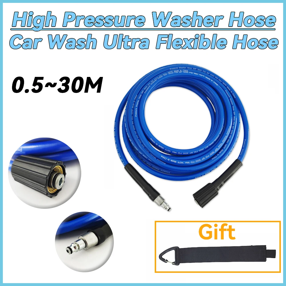 Pressure Washer Hose,Car wash Pipe,Flexible Kink Resistant Power Washer Hose For some of Black & Decker/Michelin/AR/ Makita