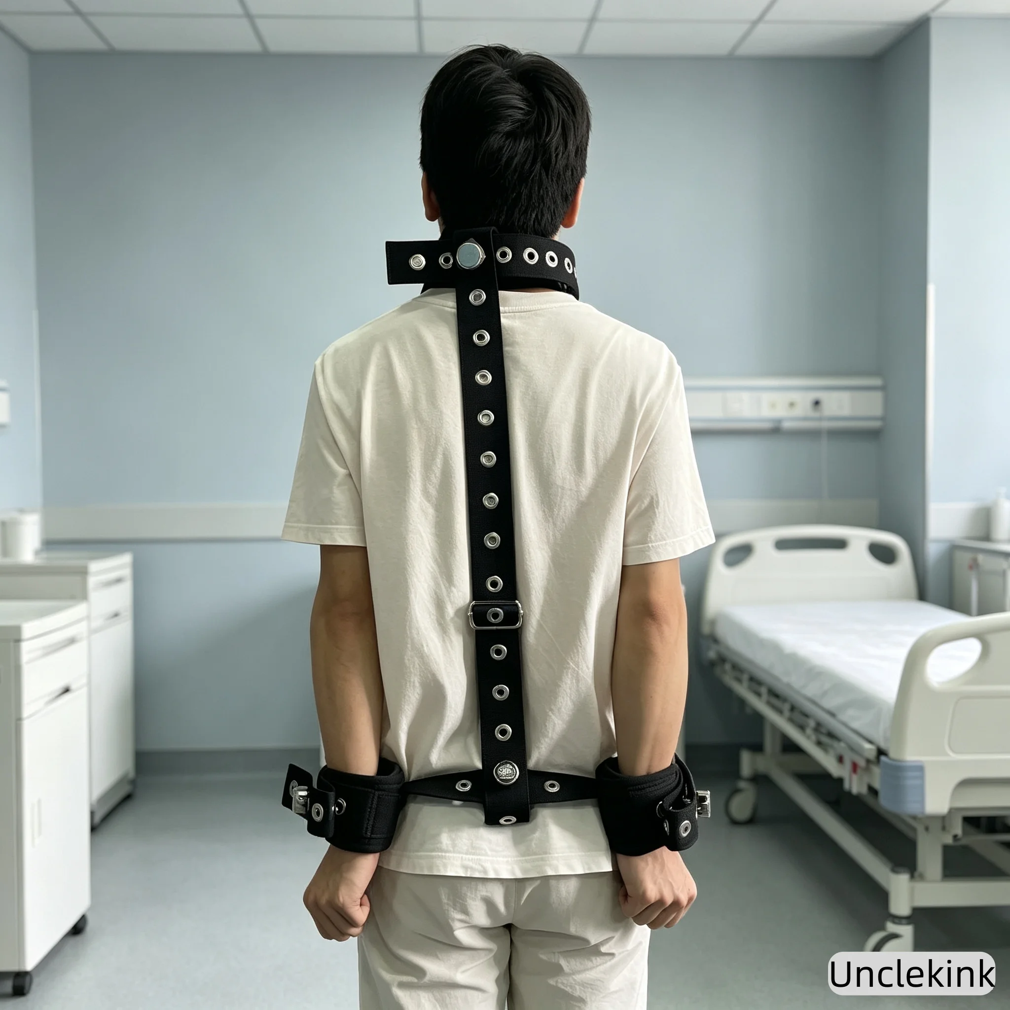 Medical Patient Restraint Straps Full Body Limb Fixation Belt Hospital Neck Wrist Restraint Locking Belt for Agitation
