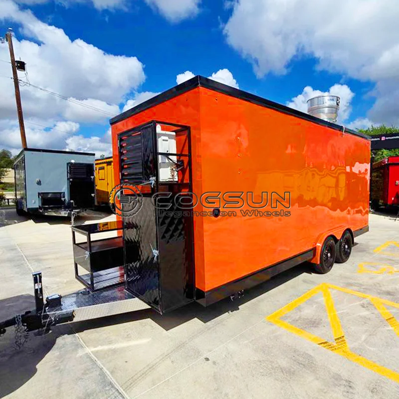 

Американский стандарт, полностью оборудованный грузовик для еды на продажу, концессионный прицеп на заказ, пузырьковый чай, кофе, торговая тележка, прицеп для еды